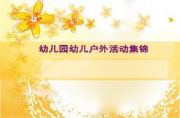 幼儿园户外活动集锦PPT课件