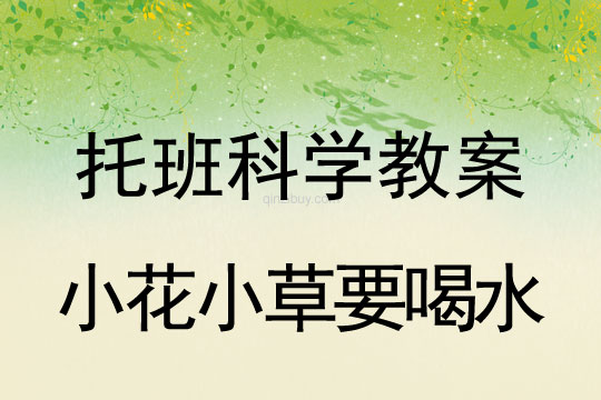 幼儿园托班教案：小花小草要喝水幼儿园托班教案：小花小草要喝水