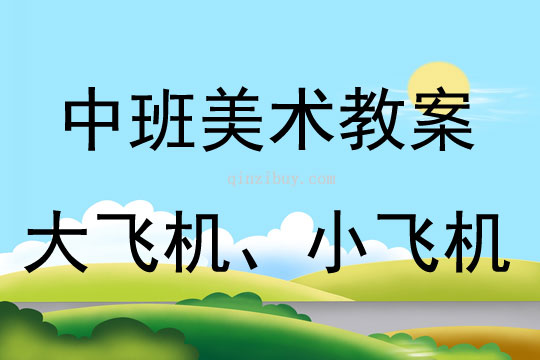 中班美术活动大飞机、小飞机教案反思