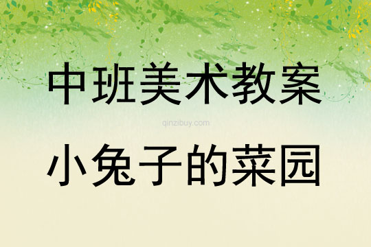 中班美术活动教案：小兔子的菜园教案(附教学反思)