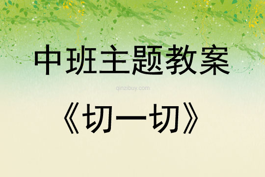 中班主题活动切一切教案反思