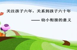 幼儿园幼小衔接讲座教研课幼小衔接的意义PPT课件