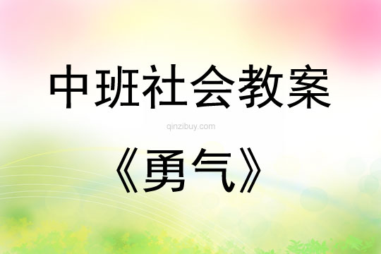 中班社会勇气教案反思