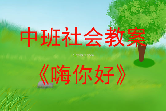 中班社会活动教案：嗨你好教案(附教学反思)