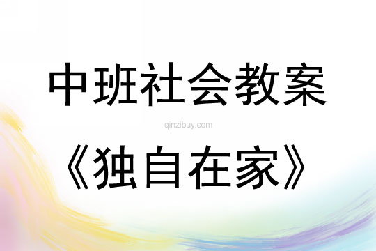中班社会活动教案：独自在家教案(附教学反思)