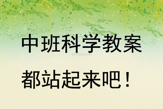 幼儿园中班科学活动：都站起来吧！中班科学活动：都站起来吧！