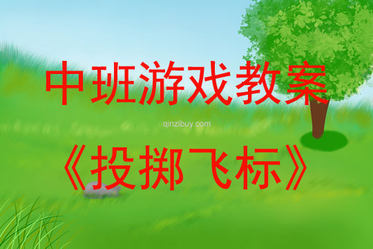 中班体育游戏活动投掷飞标教案反思