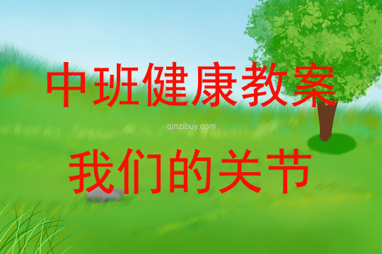中班健康我们的关节教案反思