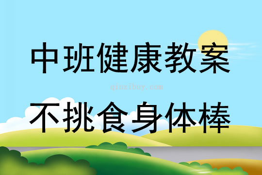 中班健康不挑食身体棒教案