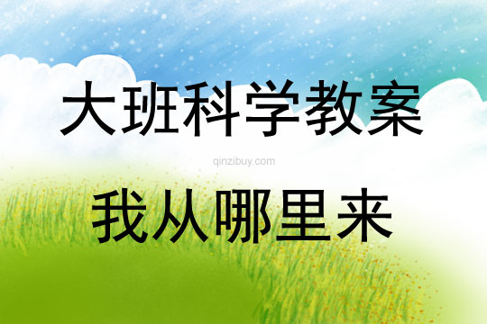 大班科学活动我从哪里来说课稿教案反思
