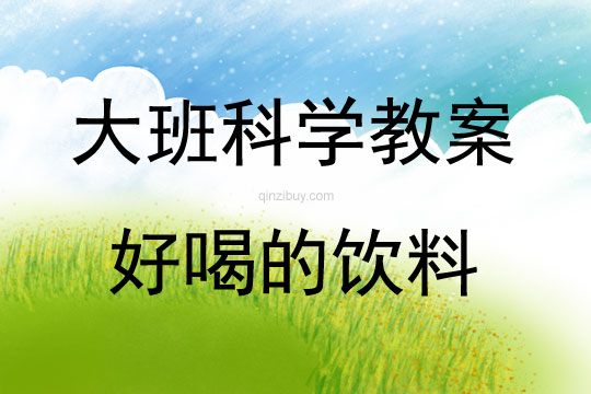大班科学活动好喝的饮料教案反思