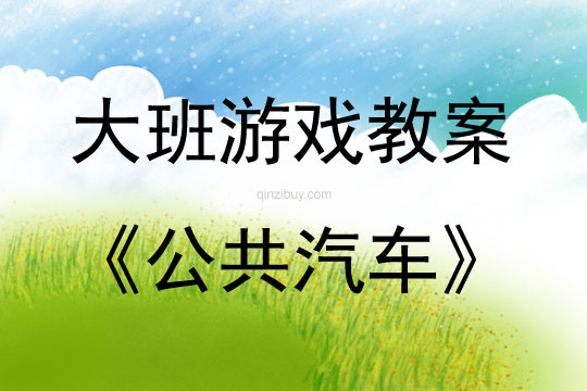 大班角色游戏公共汽车教案反思