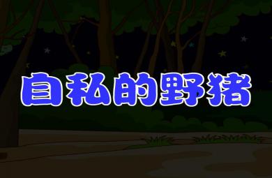 幼儿园儿童故事自私的野猪FLASH课件动画