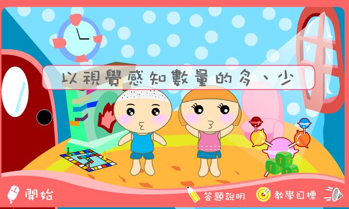 幼儿园小班数学以视觉感知数量的多、少FLASH课件动画