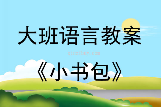 大班语言小书包教案反思