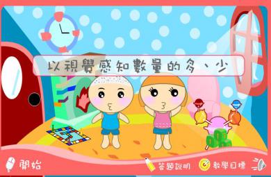 幼儿园小班数学以视觉感知数量的多、少FLASH课件动画