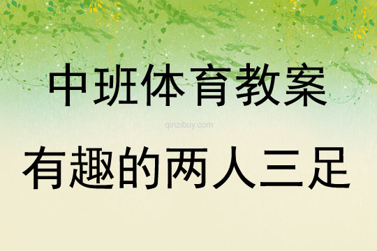 中班体育有趣的两人三足教案反思