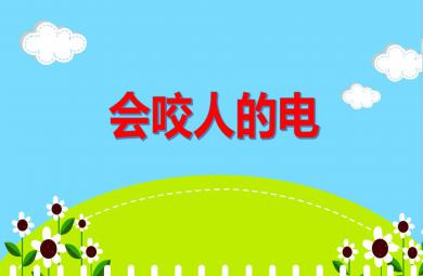 中班安全优质课会咬人的电PPT课件