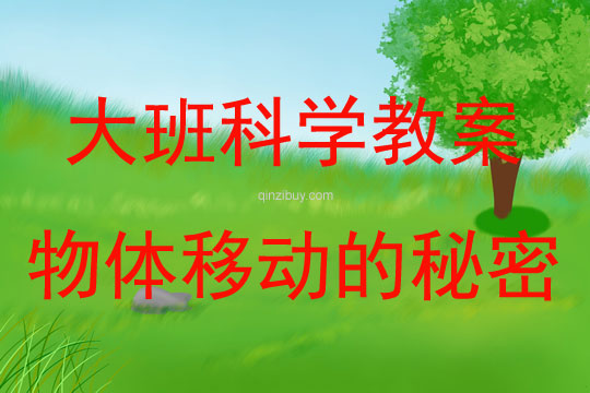 大班科学物体移动的秘密教案反思