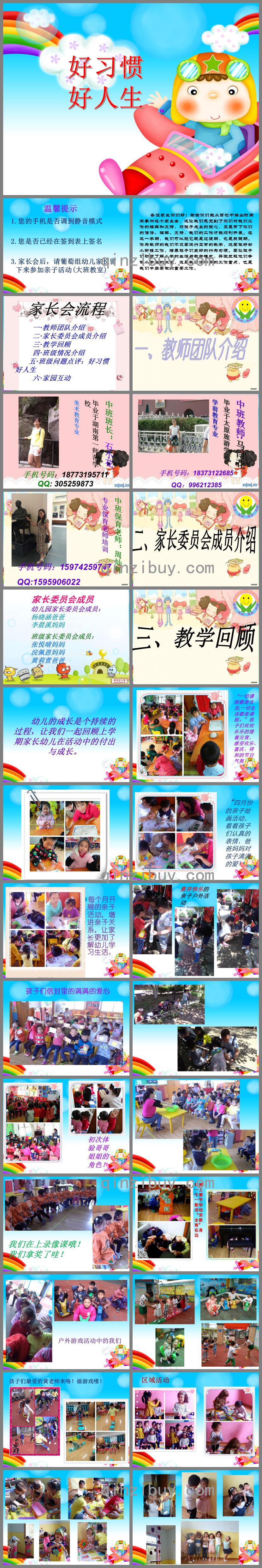 大班第一学期家长会好习惯成就好人生PPT课件