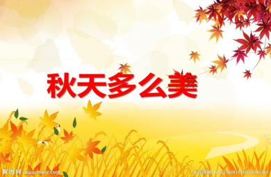 大班语言秋天多美丽PPT课件音乐