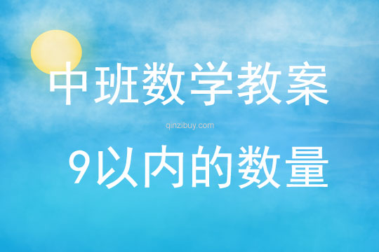 中班数学活动9以内的数量说课稿教案