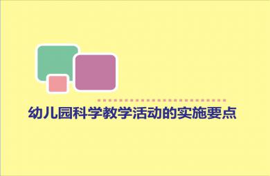 幼儿园科学教学活动的实施要点公开课PPT课件