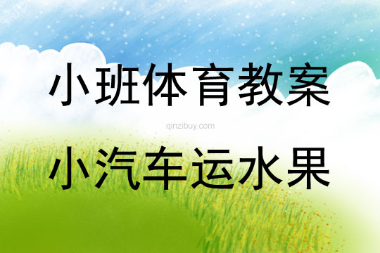 小班体育健康领域小汽车运水果教案
