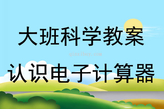 大班科学活动认识电子计算器教案