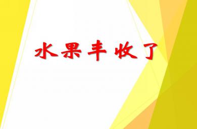 中班数学水果丰收了PPT课件