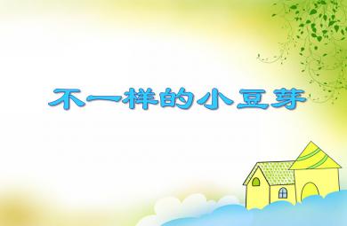 大班科学活动不一样的小豆芽PPT课件