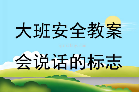 大班安全教育会说话的标志教案反思