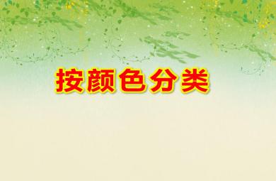 小班数学活动按颜色分类PPT课件
