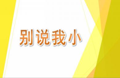 中班语言别说我小PPT课件