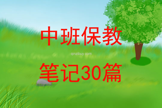 中班保教笔记30篇