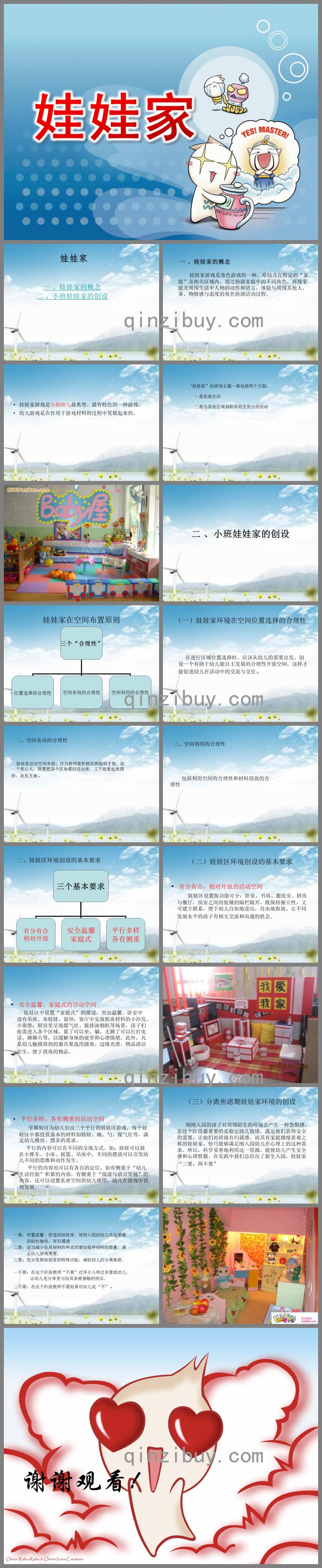 幼儿园小班区域活动娃娃家PPT课件