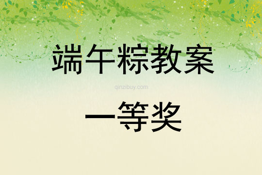 端午粽教案一等奖
