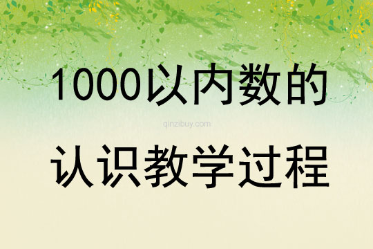 1000以内数的认识教学过程