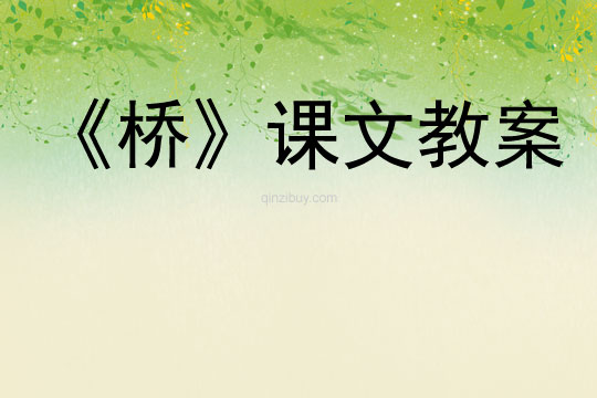 《桥》课文教案