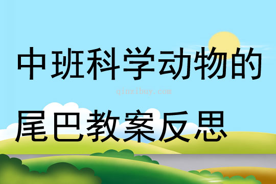 幼儿园中班科学动物的尾巴教案反思