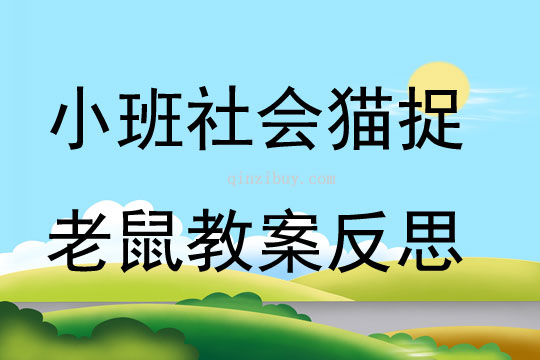 小班社会猫捉老鼠教案反思