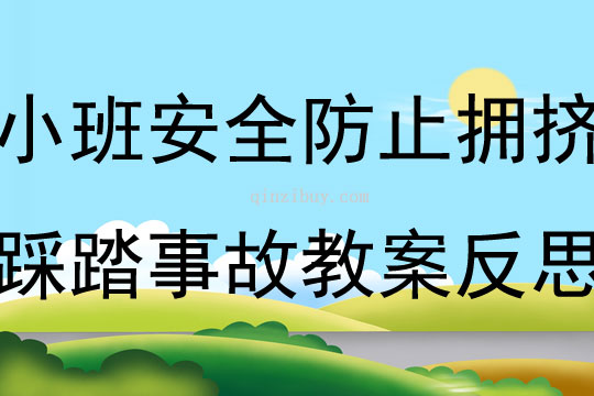 小班安全防止拥挤踩踏事故教案反思