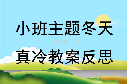 小班主题冬天真冷教案反思