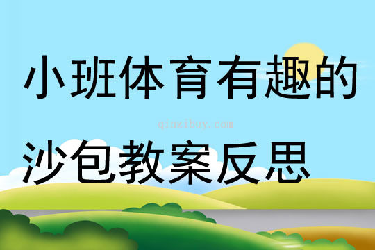 小班体育有趣的沙包教案反思