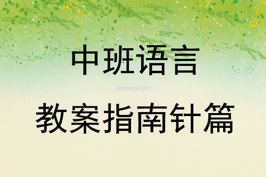 中班语言教案指南针篇