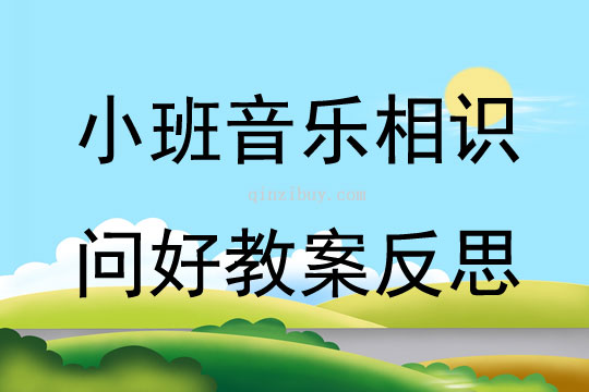 小班音乐相识问好教案反思