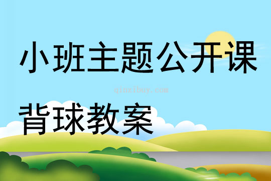小班主题公开课背球教案