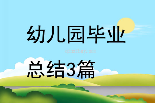 幼儿园毕业总结3篇