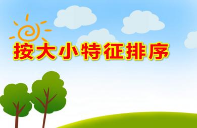 小班数学按大小特征排序PPT课件教案