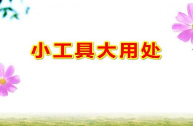 中班科学小工具大用处PPT课件教案